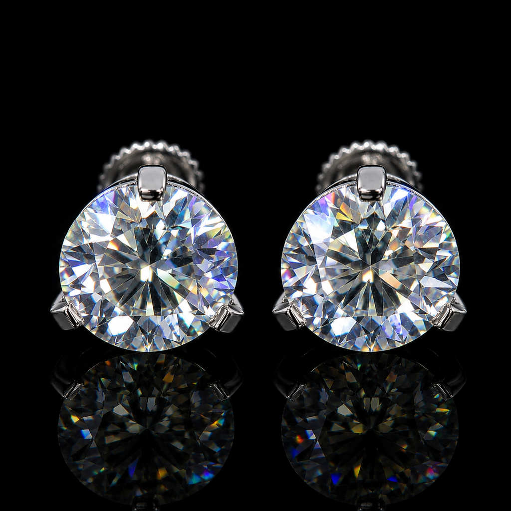 LUXURY MOISSANITE STUD EARRINGS