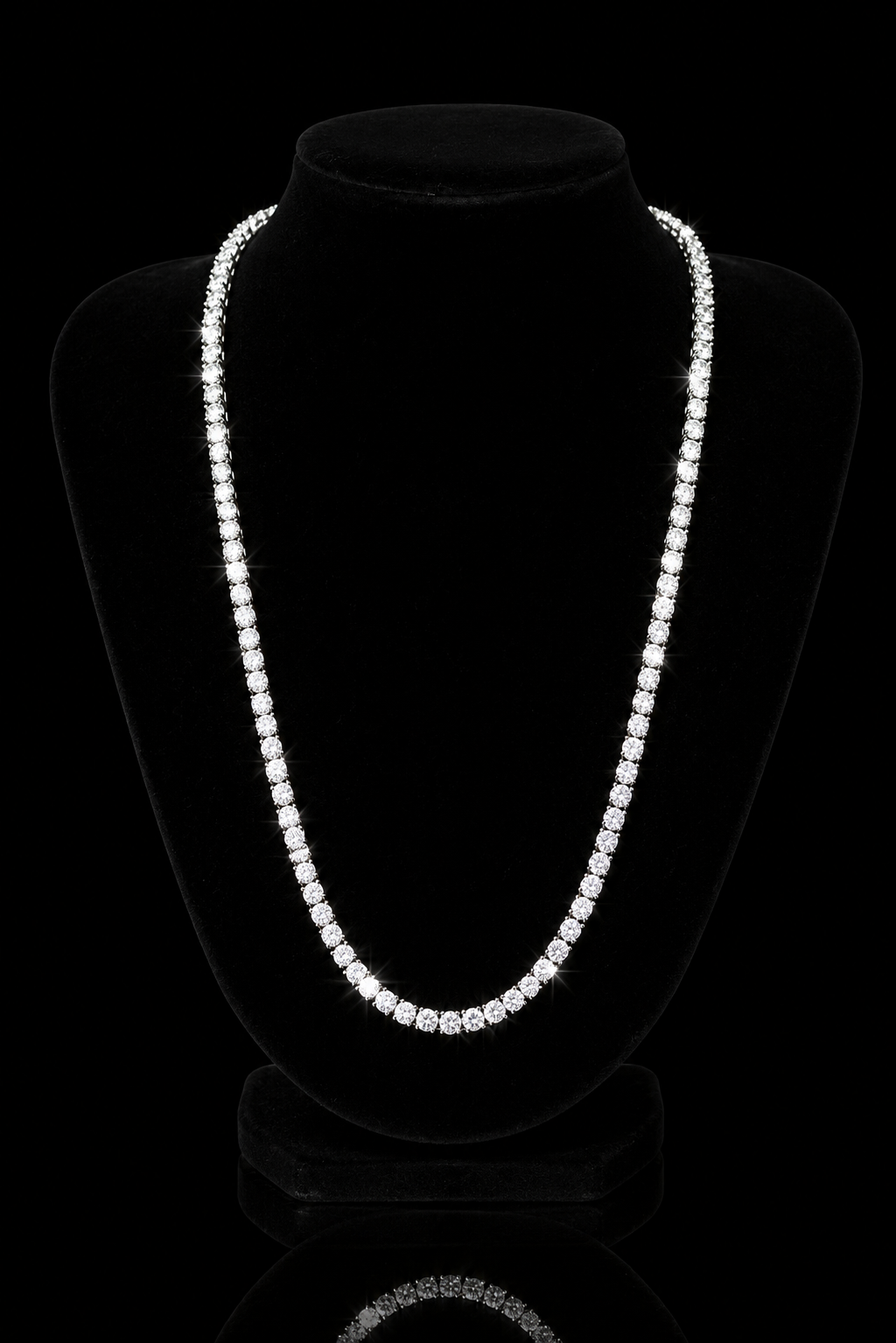 3MM-4MM VVS MOISSANITE TENNIS CHAIN