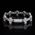 CUBAN CROSS BRACELET 7.5 INCH