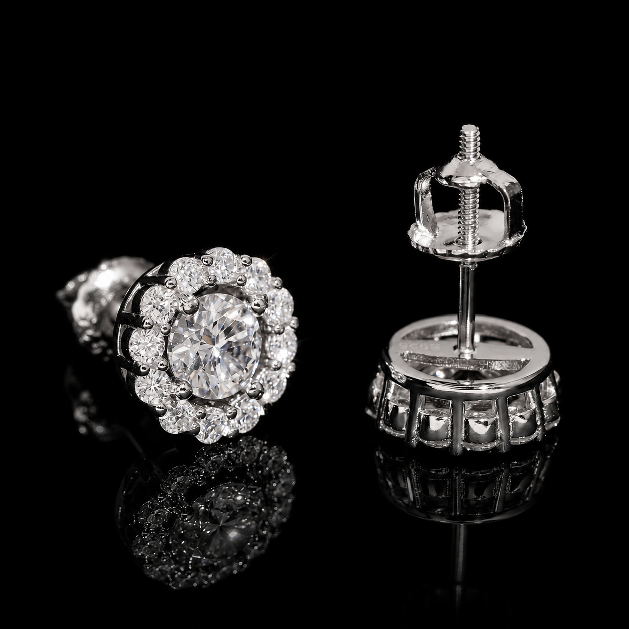 CLASSIC HALO STUD EARRINGS
