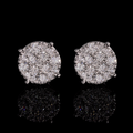 ICED CLUSTER STUD EARRINGS