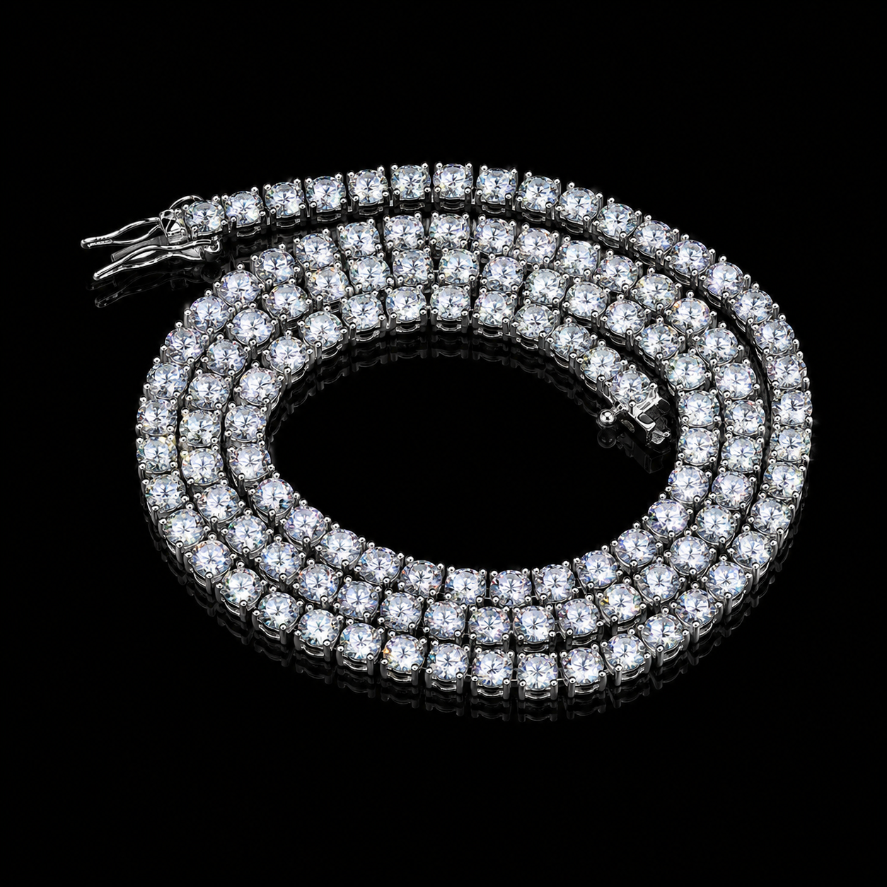 3MM-4MM VVS MOISSANITE TENNIS CHAIN