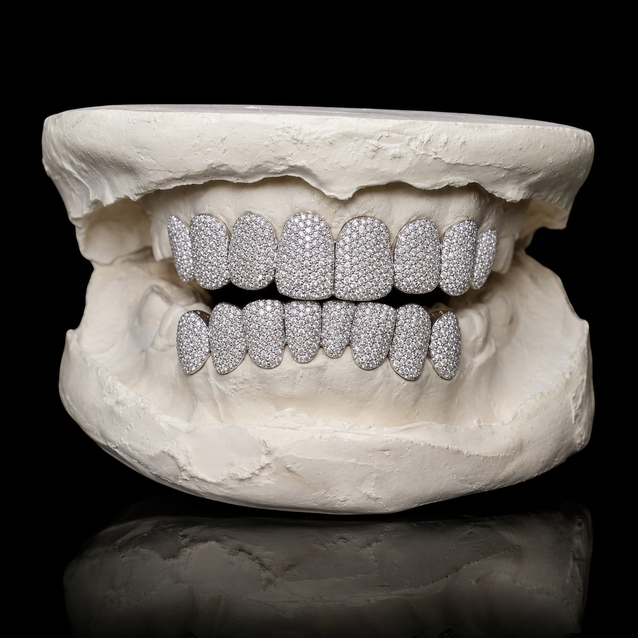 MOISSANITE FLOODED SET GRILLZ