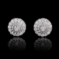 DOUBLE HALO STUD EARRINGS