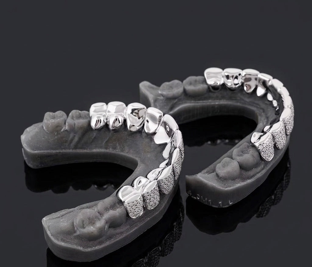 MOISSANITE HONEYCOMB SET GRILLZ