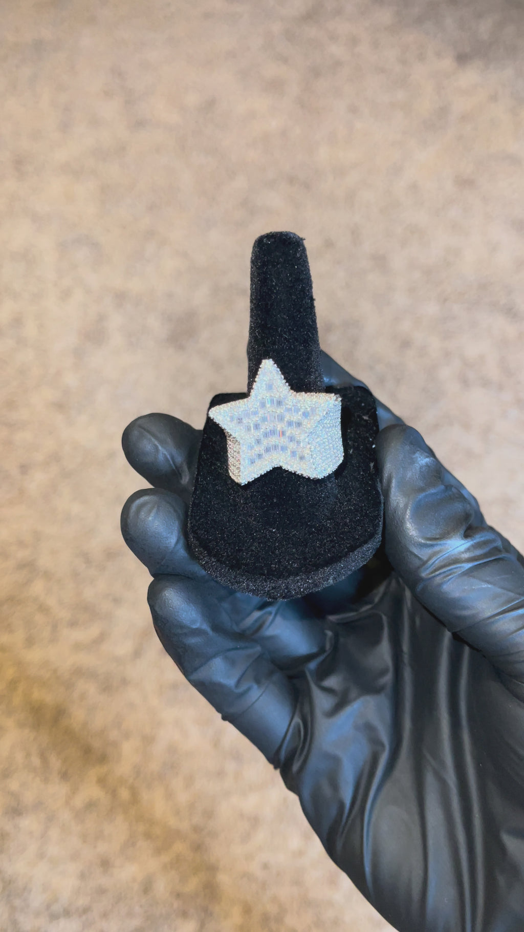 MOISSANITE BAGUETTE STAR RING